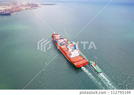 international cargo ship Container transport business international trade import export commerce logistics international trade concept and international transport using seafaring international cargo ship Container transport business international trade import export commerce logistics international trade concept and international transport using seafaring 112793194