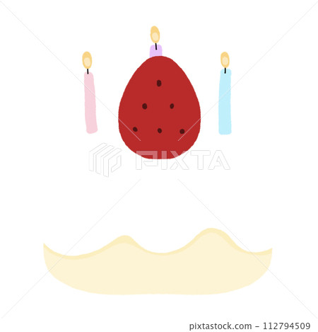 Strawberry Shortcake Cartoon illustration Strawberry Cake Cartoon illustration Birthday Cake Cartoon illustration Cute Cake Cartoon 112794509