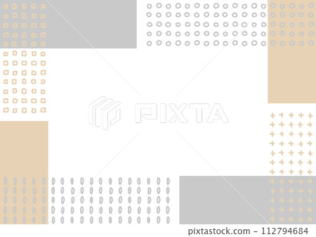 手繪圖形框大地色 112794684