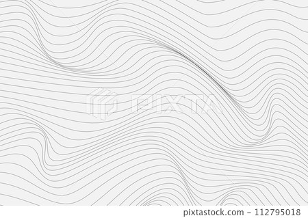 Relief black and white background with optical illusion of distortion. 112795018