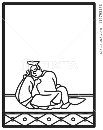 簡單的線條畫百人一書 Sarumaru Dayu 簡單的線條畫百人一書 Sarumaru Dayu 112795188