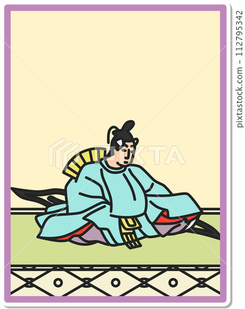 Simple sticker Hyakunin Isshu Councilors etc. Simple sticker Hyakunin Isshu Councilors etc. 112795342