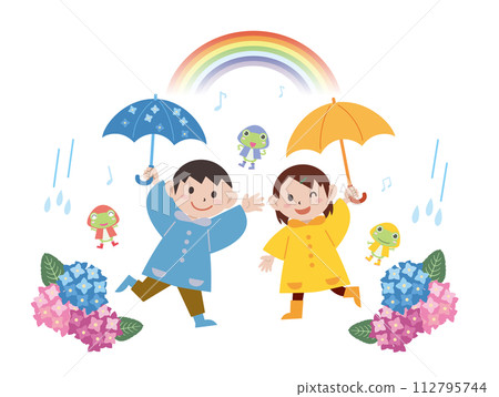 雨季的插圖素材 雨季的插圖素材 112795744