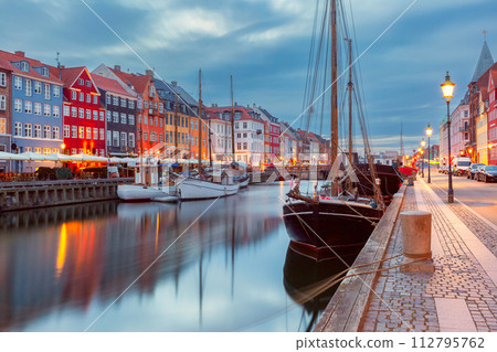 Nyhavn in Copenhagen, Denmark. Nyhavn in Copenhagen, Denmark. 112795762