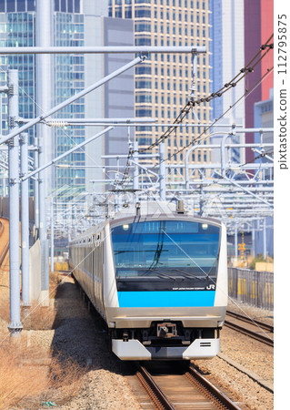"Tokyo" Keihin Tohoku Line, E233 series running in the metropolitan area 112795875