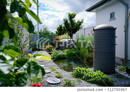 Generative ai on the theme of water filtration system for home, clean soft liquid to drinking 112795967