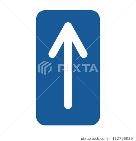 迷你標誌的單色插圖-一種方式 迷你標誌的單色插圖-一種方式 112796029