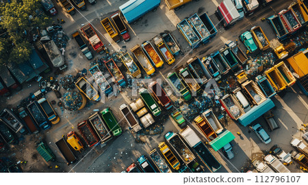 垃圾處理場空拍照片 垃圾處理場空拍照片 112796107