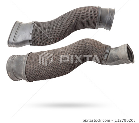 Air duct to the filter of intake manifold of the car engine from textured material and black plastic to condition the air and prevent dust from entering the passenger compartment. Sale of spare parts. 112796205