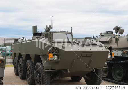 Ground Self-Defense Force Type 96 wheeled armored vehicle prototype vehicle Ground Self-Defense Force Type 96 wheeled armored vehicle prototype vehicle 112796244