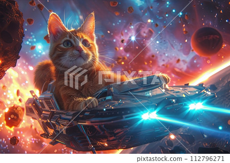 cat intergalactic space pilot character illustration Astronaut helmet cat intergalactic space pilot character illustration Astronaut helmet 112796271