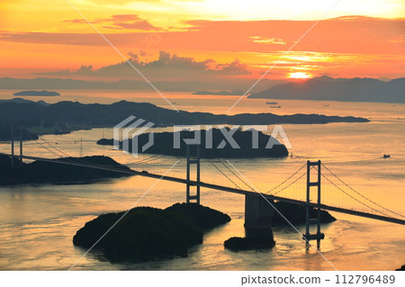 [愛媛縣] 來島海峽大橋（島波海道） 112796489