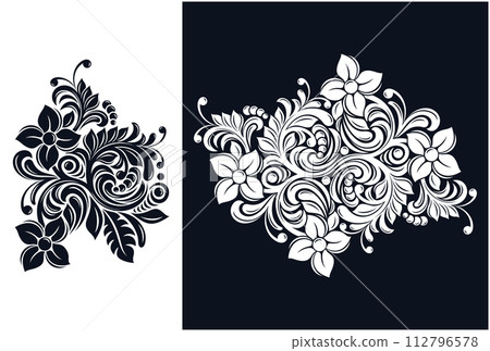 Abstract floral ornament Abstract floral ornament 112796578