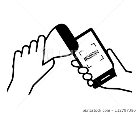 電子支付圖像圖示(條碼) 電子支付圖像圖示(條碼) 112797380