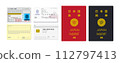 新我的號碼卡、駕照、護照的插圖 112797413