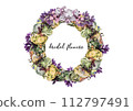 hydrangea flower bouquet frame 112797491