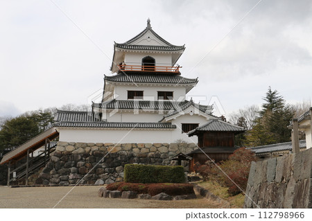 Rebuilt Shiroishi Castle, a famous castle in Mutsu 112798966