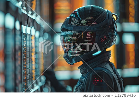 alien librarian organizing a library filled with bizarre books, each containing information encoded in intergalactic language alien librarian organizing a library filled with bizarre books, each containing information encoded in intergalactic language 112799430