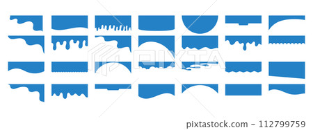 Banner header and separator for website design. Isolated vector template for website, app, poster, banner. 112799759