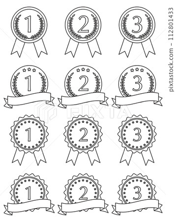 simple medal icon 112801433