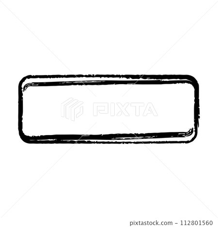 Frame curved rectangle elongated texture element, outline border grunge shape icon, decorative doodle for design in vector illustration Frame curved rectangle elongated texture element, outline border grunge shape icon, decorative doodle for design in vector illustration 112801560