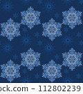 vector seamless pattern with snowflakes 112802239