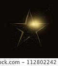 Polygonal vector illustration of five-pointed star. 112802242