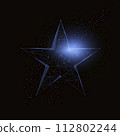 Polygonal vector illustration of five-pointed star. 112802244