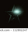 Polygonal vector illustration of five-pointed star. 112802247
