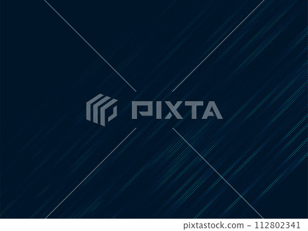 Blue glowing minimal lines abstract futuristic tech background 112802341