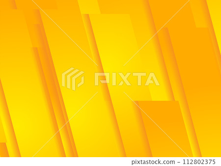 Bright orange yellow abstract geometric tech background 112802375