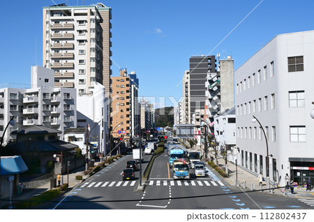 Tsurukawa Street in front of Seiseki Sakuragaoka Station 112802437
