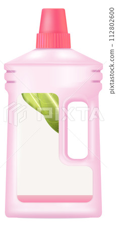 Cleaner chemical bottle mockup. Blank label template 112802600