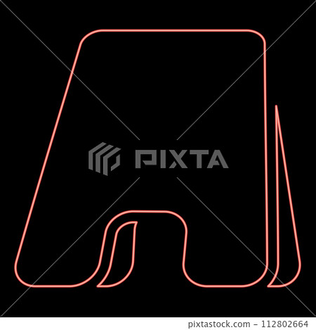 Neon floor advertising sidewalk board template sandwich chalkboard empty frame stand banner promotion signboard red color vector illustration image flat style Neon floor advertising sidewalk board template sandwich chalkboard empty frame stand banner promotion signboard red color vector illustration image flat style 112802664