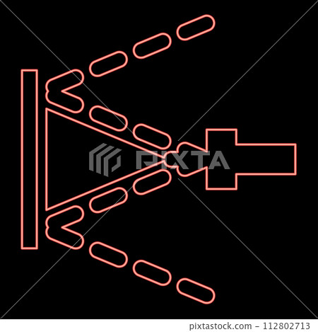 Neon washing the surface under high pressure use water deck cleaning red color vector illustration image flat style Neon washing the surface under high pressure use water deck cleaning red color vector illustration image flat style 112802713
