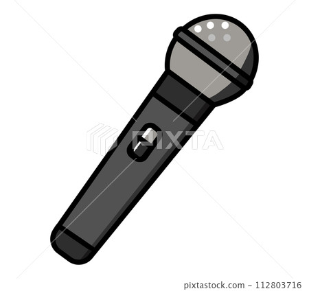 Simple microphone illustration Simple microphone illustration 112803716