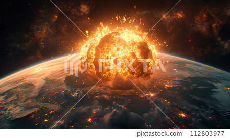 核子飛彈攻擊影像 112803977