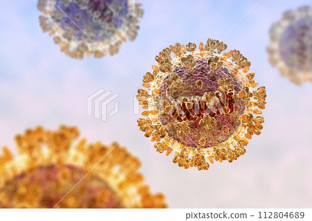 Langya virus, 3D illustration 112804689