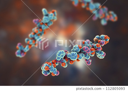 Molecule of the human hormone glucagon 112805093