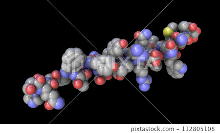 Molecule of the human hormone glucagon Molecule of the human hormone glucagon 112805108