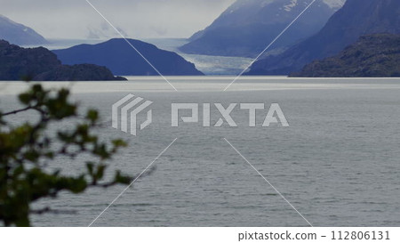 Pristine Lake Grey and Glacier Grey in Patagonian Summer 112806131