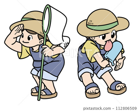 children enjoying summer 112806509