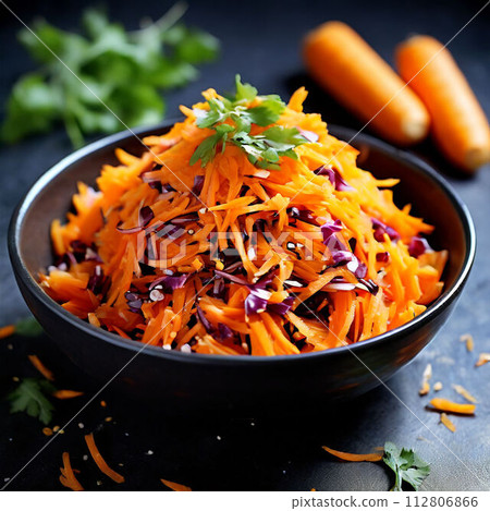 時尚的胡蘿蔔沙拉 112806866