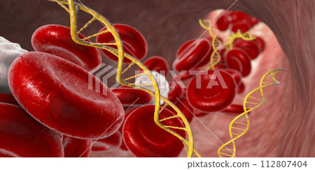 Cell free nucleic acids in human blood 112807404