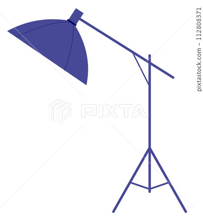 Photo studio lamp. Professional lighting. Light tripod Photo studio lamp. Professional lighting. Light tripod 112808371