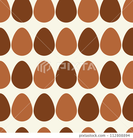 Repeat pattern with delicious chocolate easter eggs vector artwork. Perfect for any chocoholic! Repeat pattern with delicious chocolate easter eggs vector artwork. Perfect for any chocoholic! 112808894
