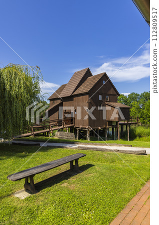 Water wheel mill and open-air museum in Jelka, Slovakia Water wheel mill and open-air museum in Jelka, Slovakia 112809517