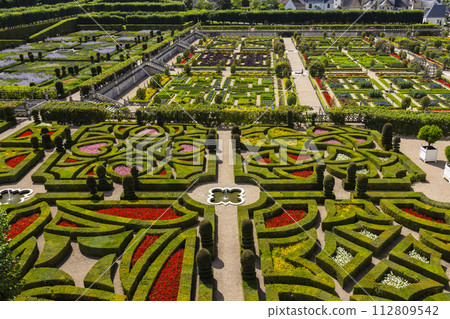 Chateau de Villandry, UNESCO World Heritage Site, Villandry, Indre-et-Loire, Pays de la Loire, France 112809542