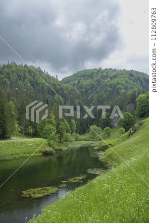 Landscape near Dedinky and Stratena with Hnilec river, National Park Slovak Paradise, Slovakia Landscape near Dedinky and Stratena with Hnilec river, National Park Slovak Paradise, Slovakia 112809763