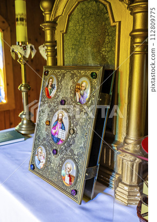 Interior of Greek Catholic Church, Olchowiec, Magurski Park Narodowy, Lesser Poland Voivodeship, Poland 112809775
